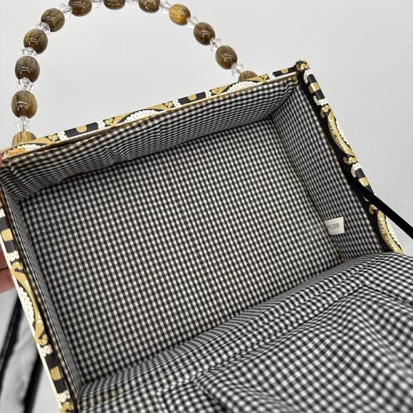 NYC Cigar Box Novelty Purse Bag Beaded Skyline Funky Style - Picture 10 of 12